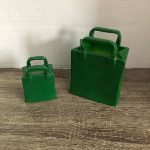 1980s Omnibus Ceramic Bag Vases - Picture 2 of 15